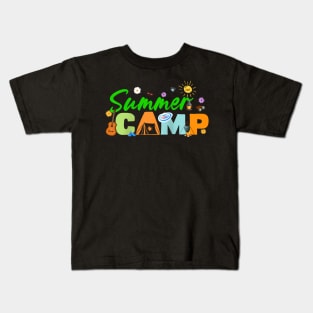 Summer Vacation Family 2025 Cousin Camp Making Memories Raglan Kids T-Shirt